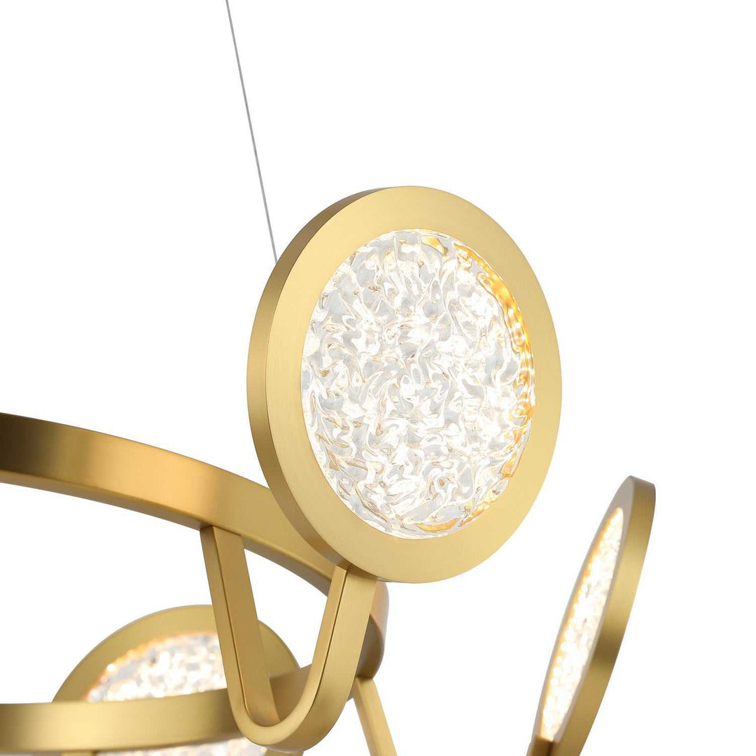 Sherlock LED Pendant in Satin Brass Varaluz