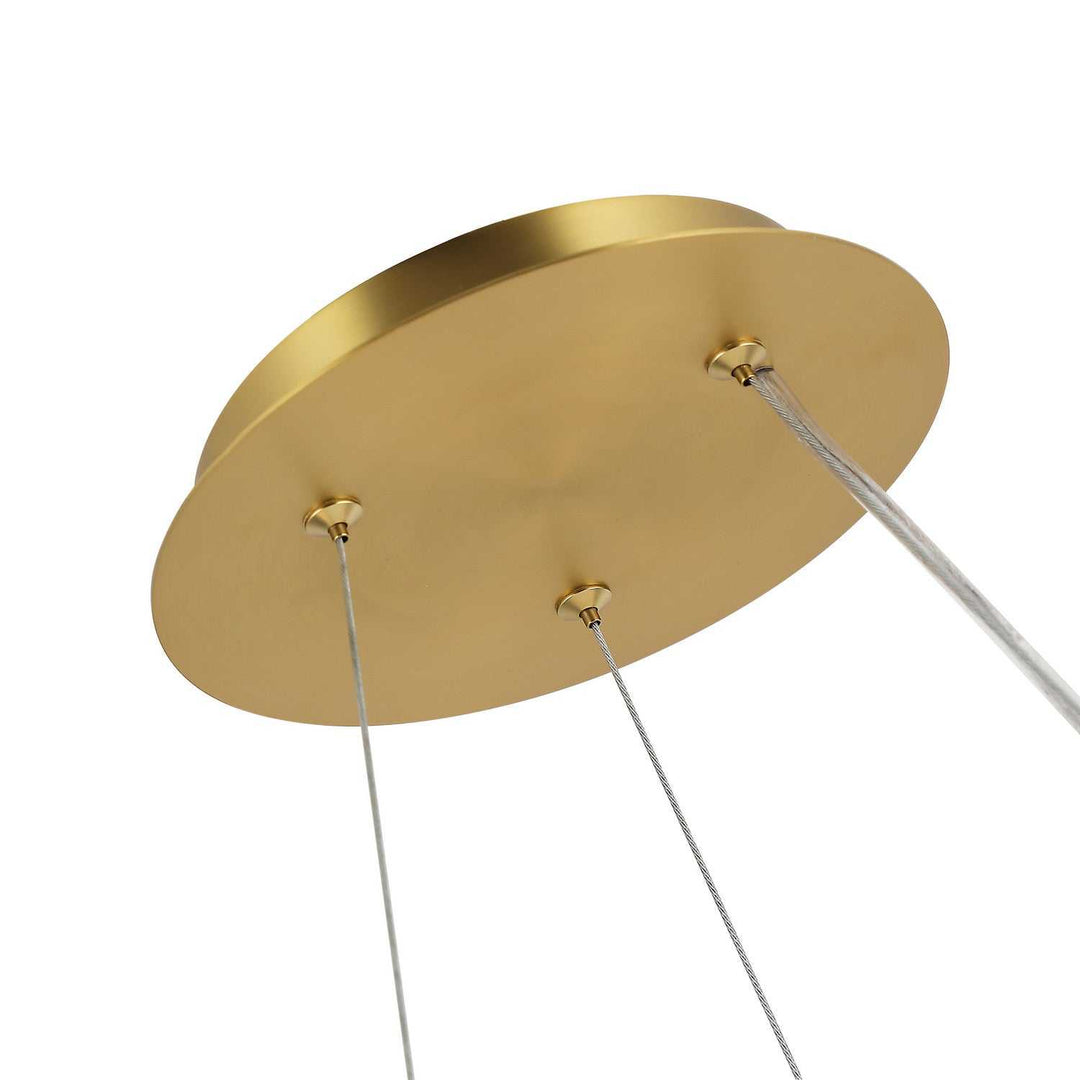 Sherlock LED Pendant in Satin Brass Varaluz