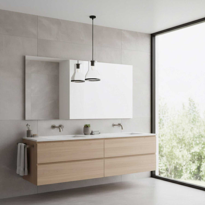 Alicia One Light Pendant in Matte Black Varaluz