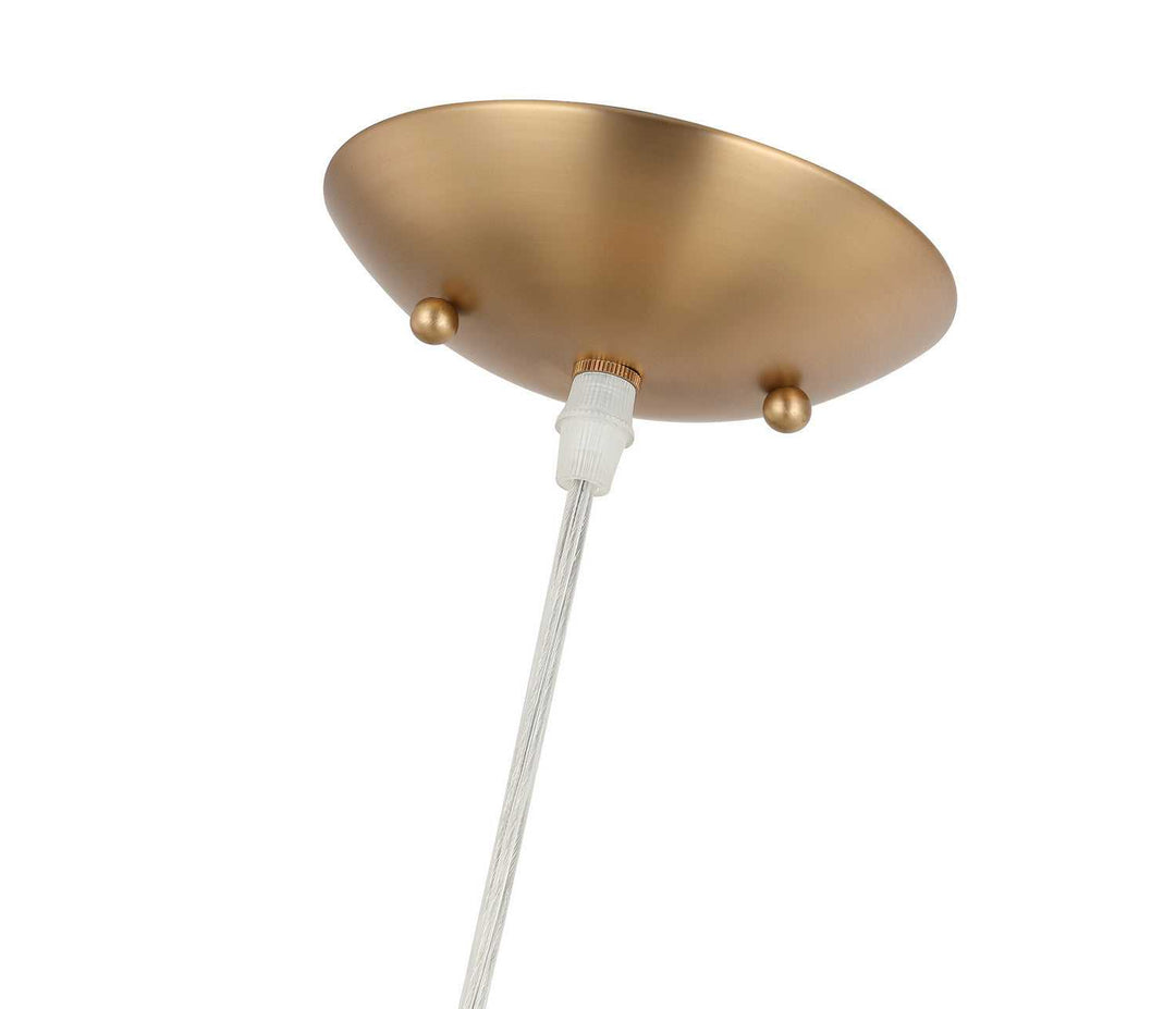 Chroman Empire One Light Pendant in Satin Gold Varaluz