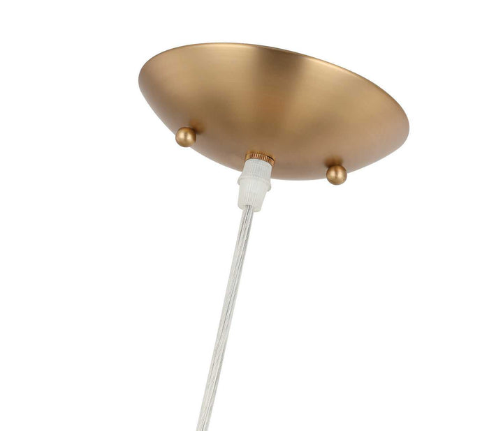 Chroman Empire One Light Pendant in Satin Gold Varaluz
