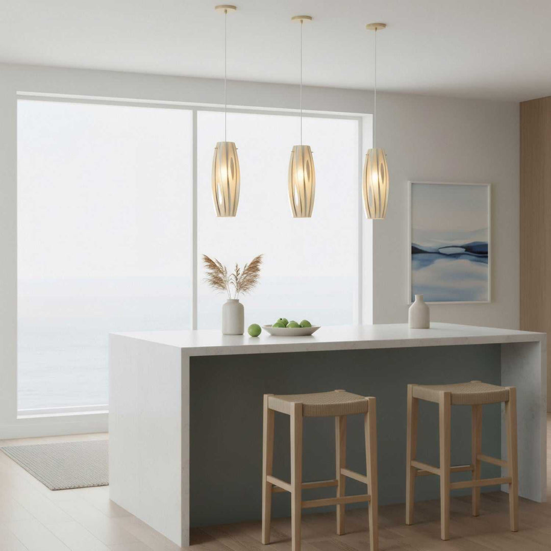 Chroman Empire One Light Pendant in Satin Gold Varaluz