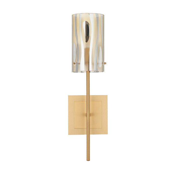 Chroman Empire One Light Wall Sconce in Satin Gold Varaluz