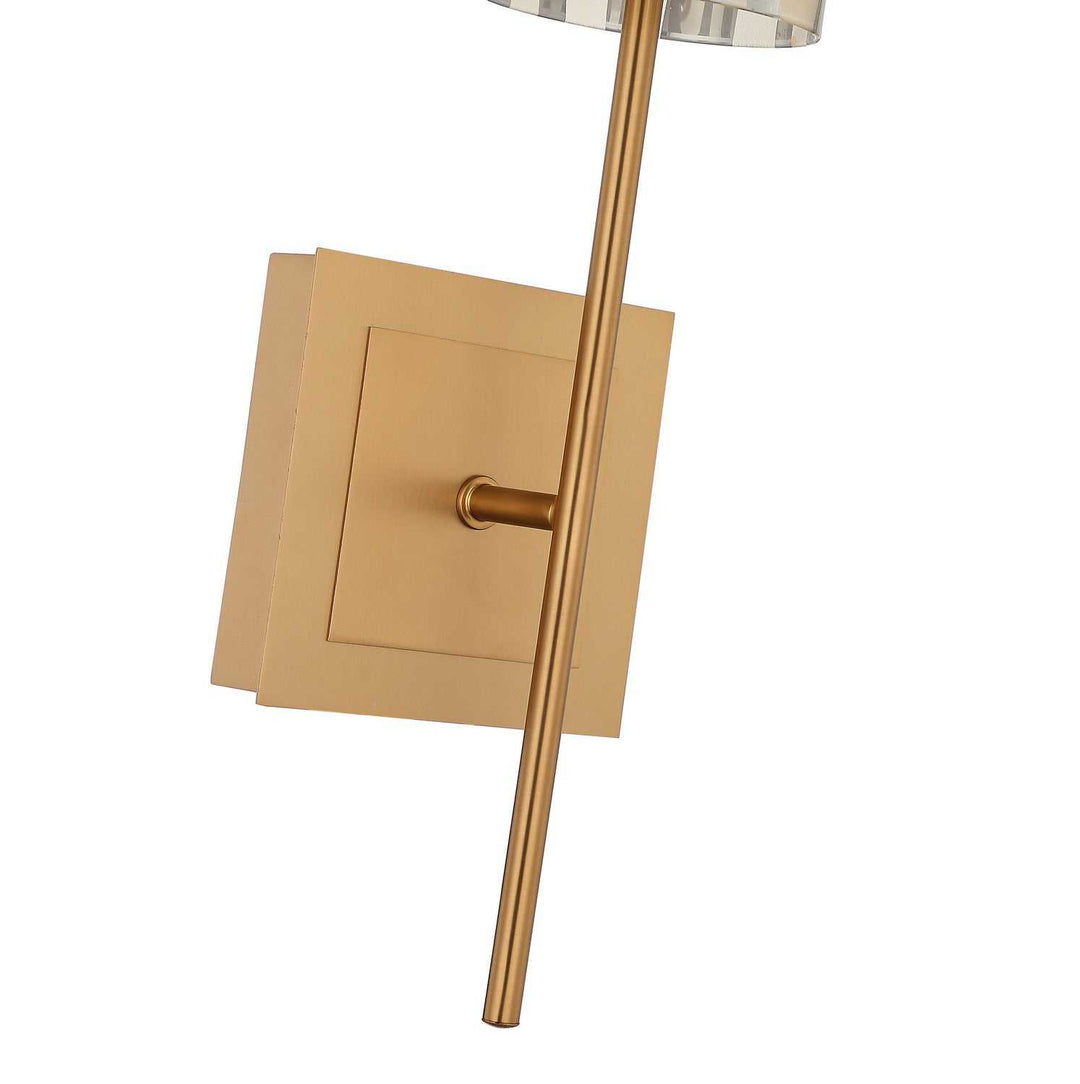 Chroman Empire One Light Wall Sconce in Satin Gold Varaluz