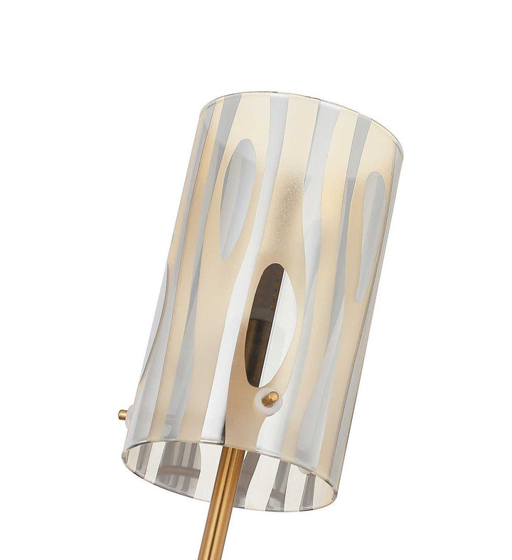 Chroman Empire One Light Wall Sconce in Satin Gold Varaluz