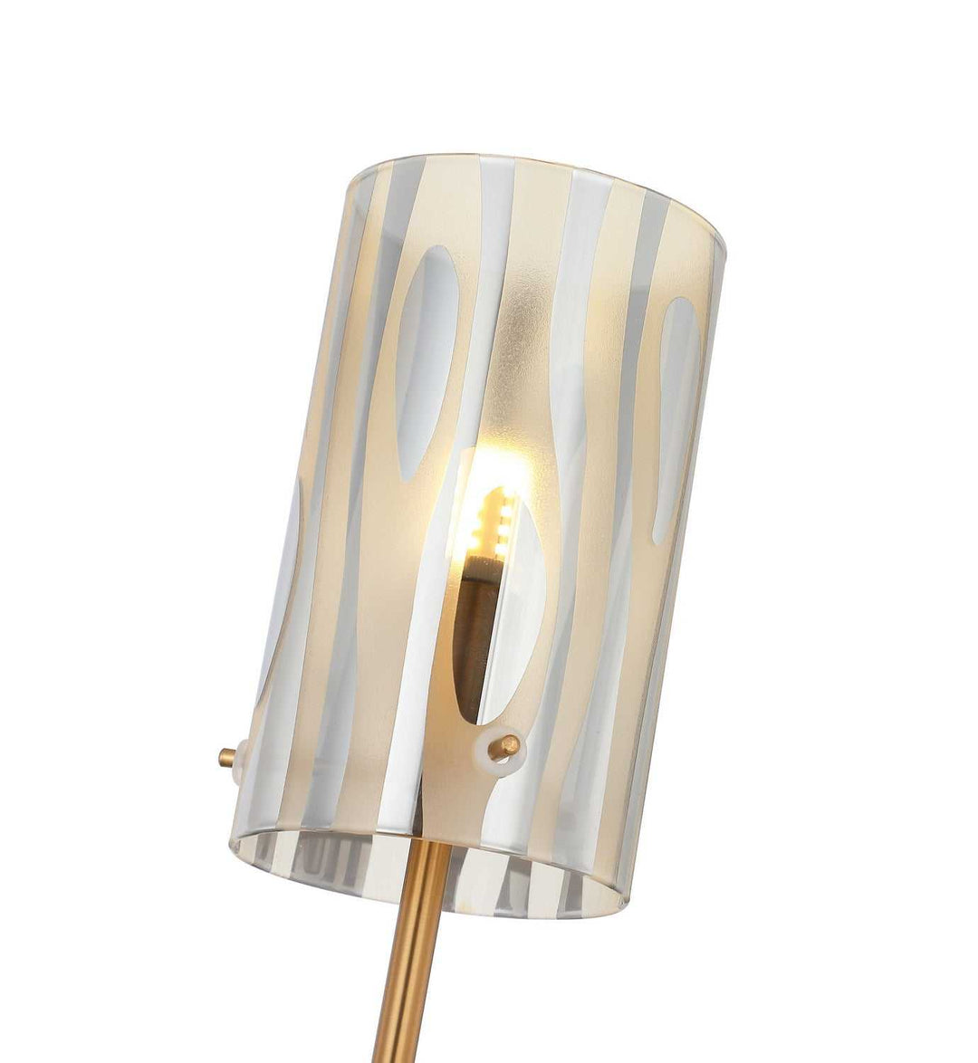 Chroman Empire One Light Wall Sconce in Satin Gold Varaluz