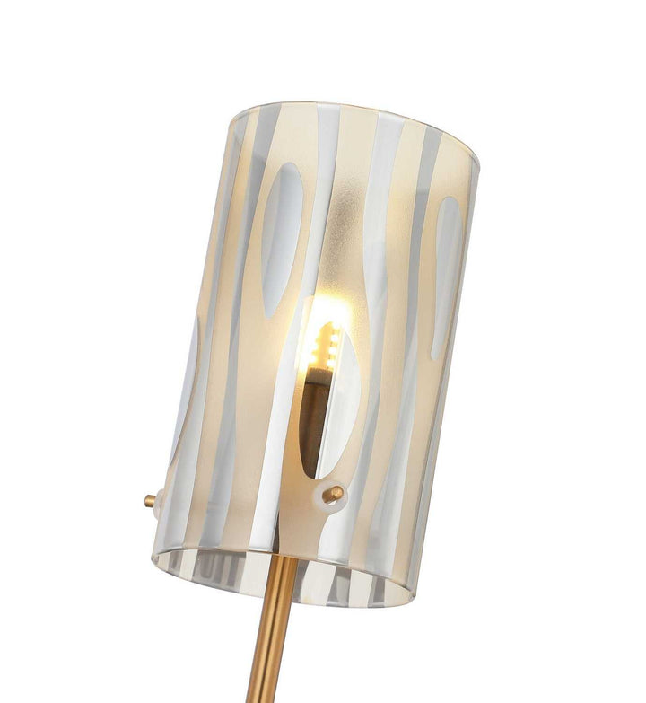 Chroman Empire One Light Wall Sconce in Satin Gold Varaluz