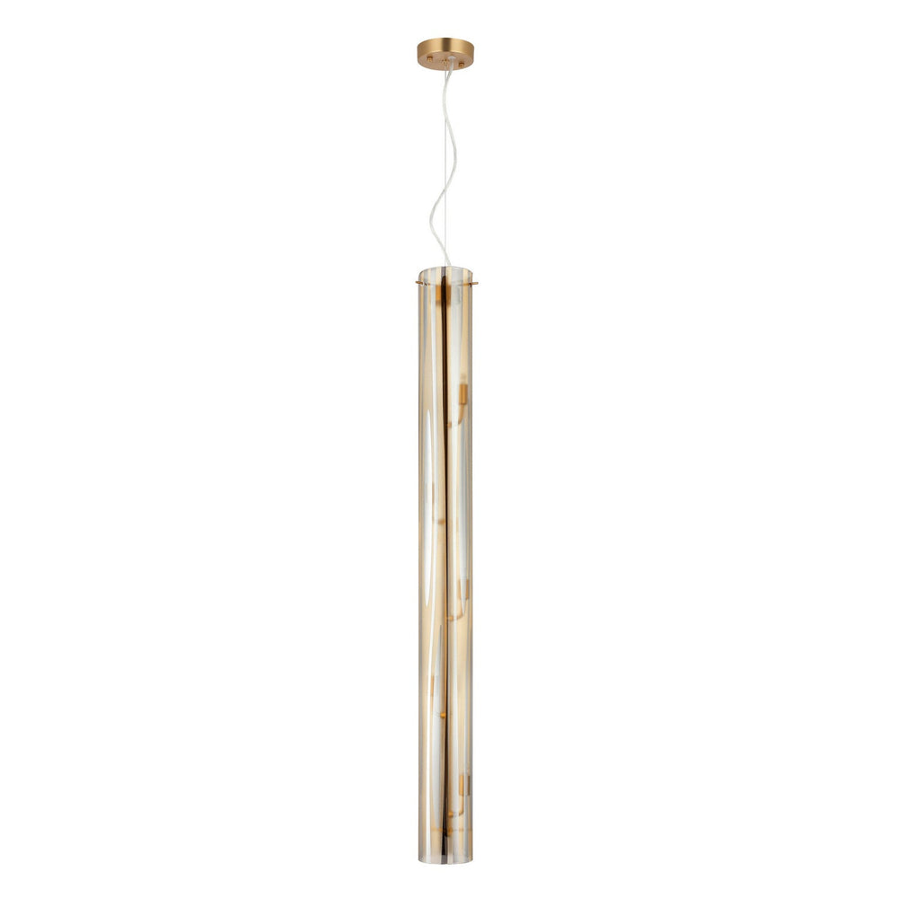 Chroman Empire Five Light Pendant in Satin Gold Varaluz