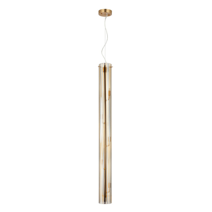 Chroman Empire Five Light Pendant in Satin Gold Varaluz