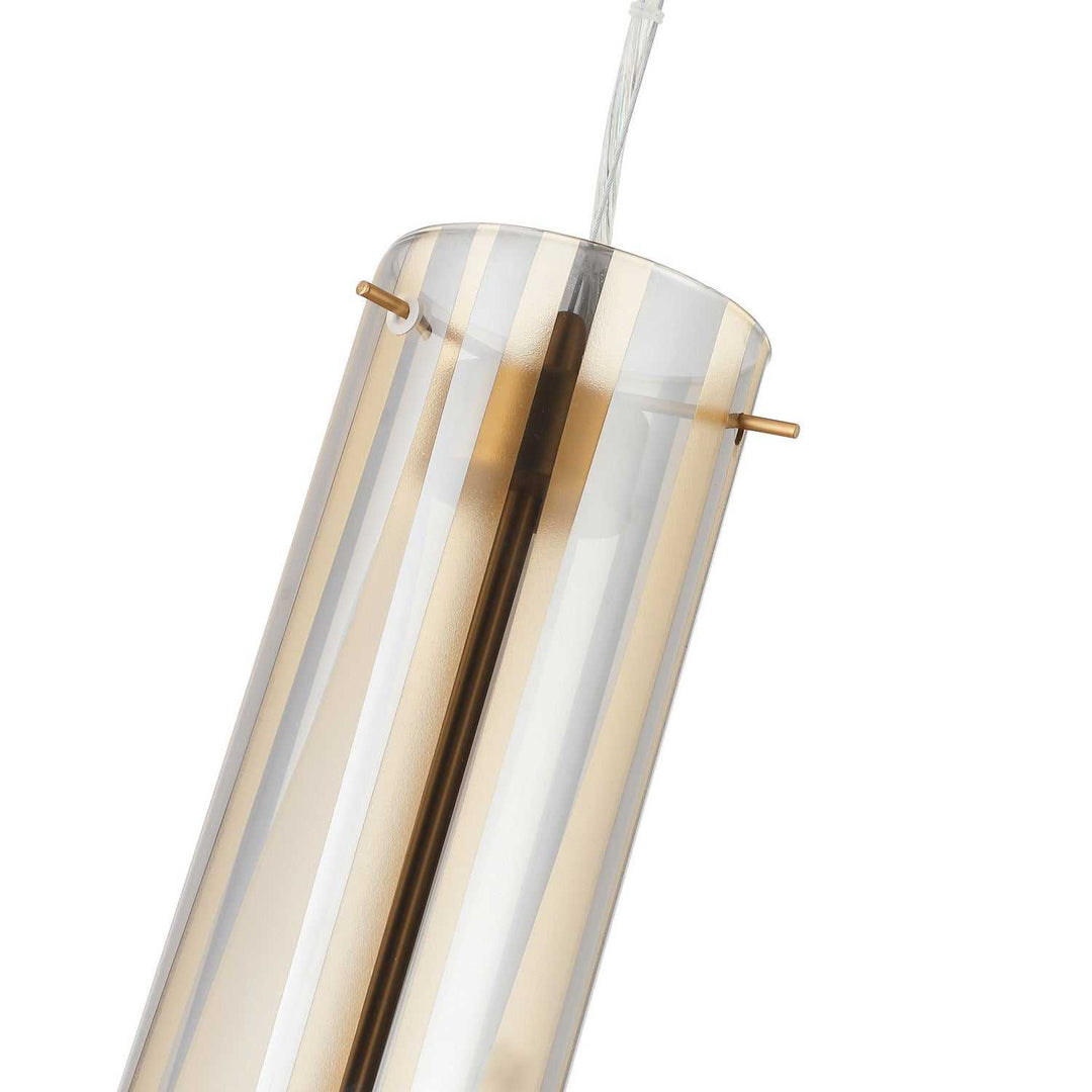 Chroman Empire Five Light Pendant in Satin Gold Varaluz