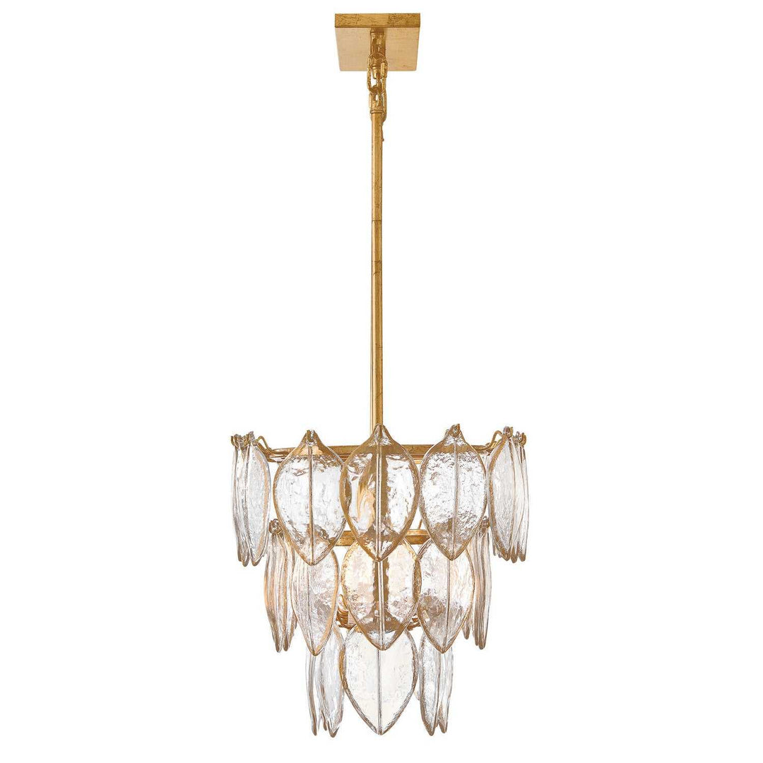Amira LED Linear Pendant in Distressed Brass Fredrick Ramond Canada