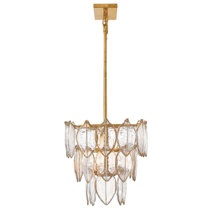 Amira LED Linear Pendant in Distressed Brass Fredrick Ramond Canada