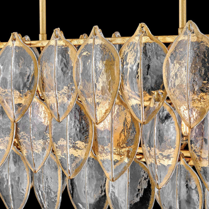 Amira LED Linear Pendant in Distressed Brass Fredrick Ramond Canada