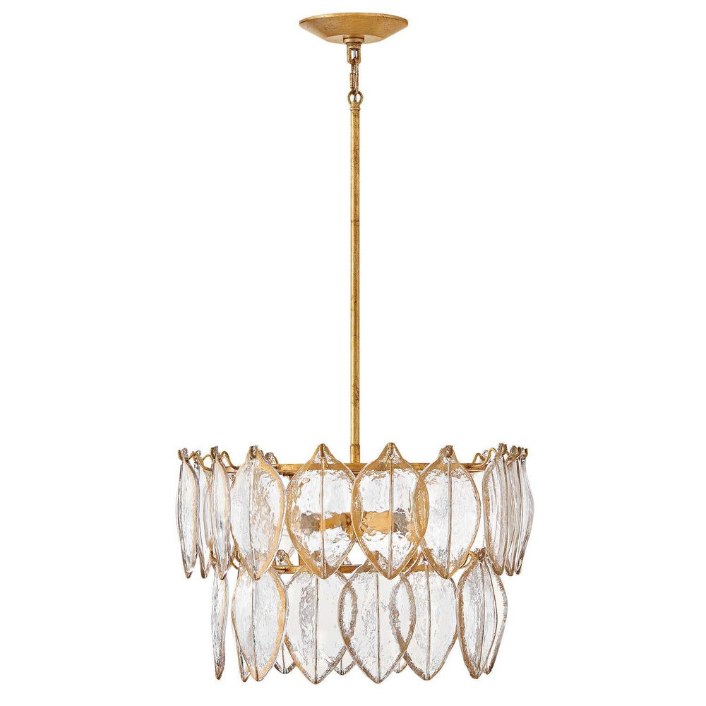 Amira LED Convertible Semi Flush in Distressed Brass Fredrick Ramond Canada