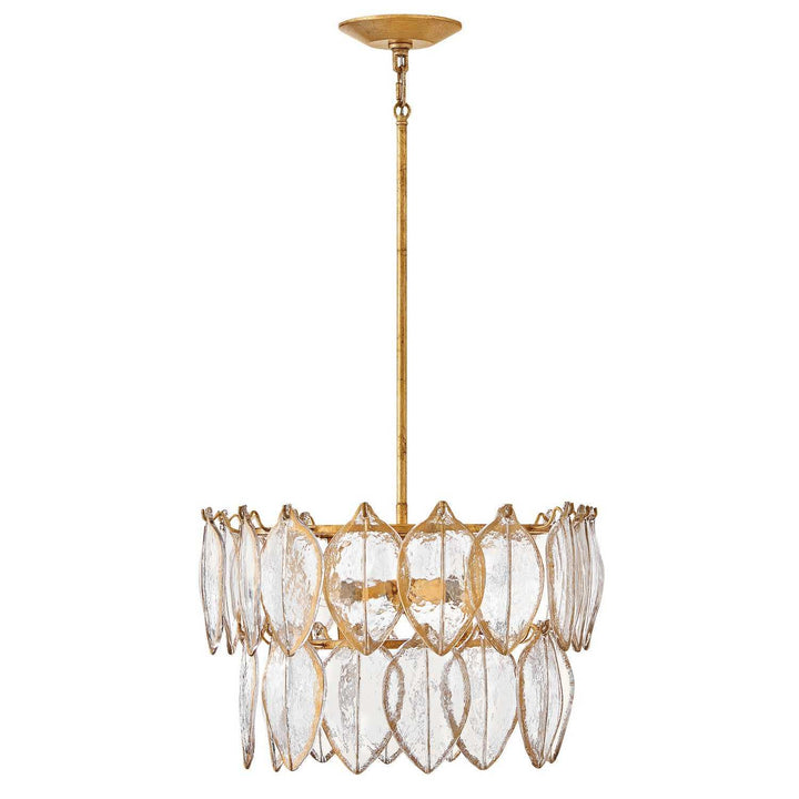 Amira LED Convertible Semi Flush in Distressed Brass Fredrick Ramond Canada