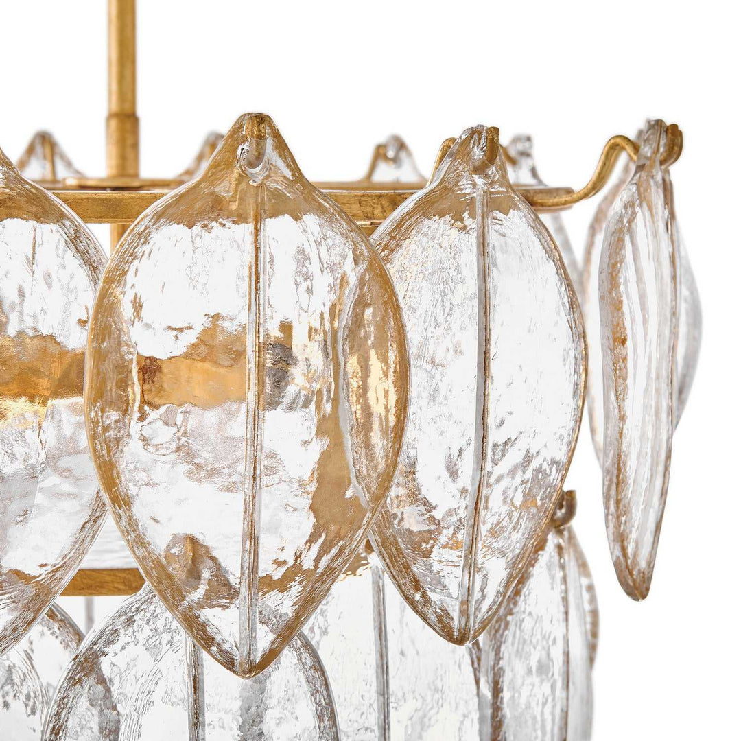 Amira LED Convertible Semi Flush in Distressed Brass Fredrick Ramond Canada