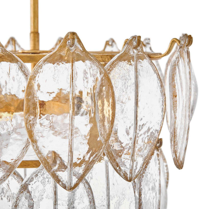 Amira LED Convertible Semi Flush in Distressed Brass Fredrick Ramond Canada