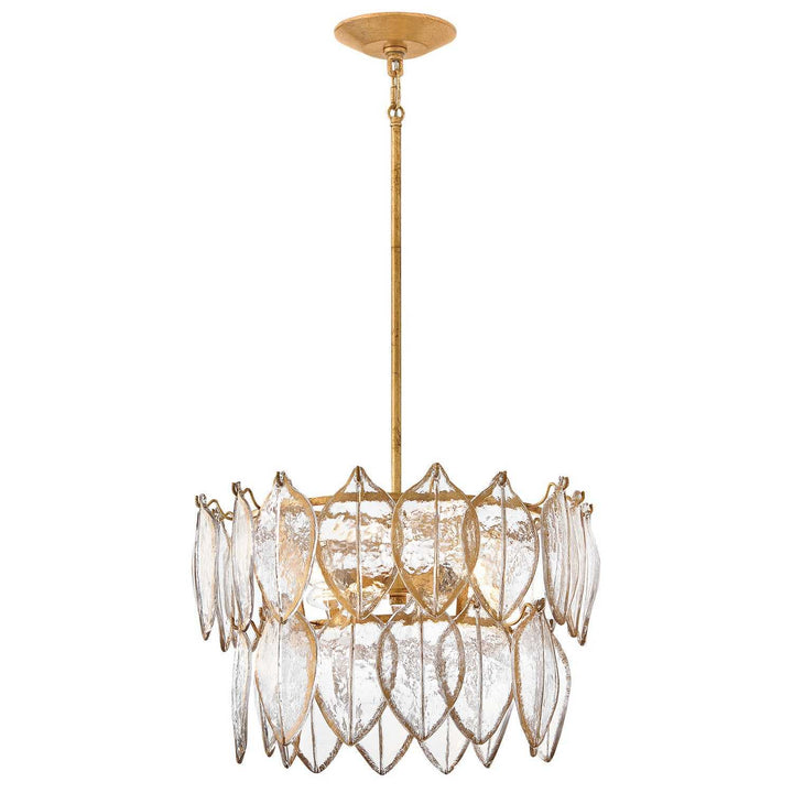 Amira LED Convertible Semi Flush in Distressed Brass Fredrick Ramond Canada