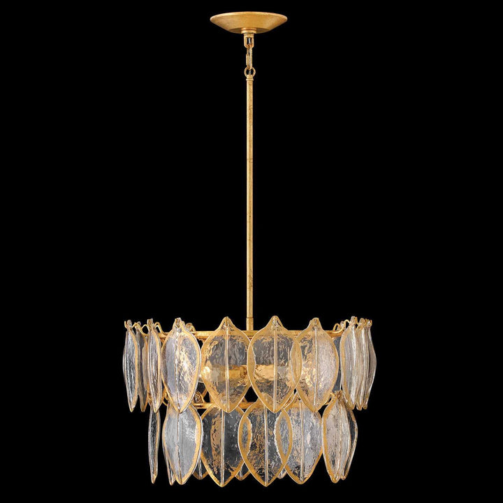 Amira LED Convertible Semi Flush in Distressed Brass Fredrick Ramond Canada