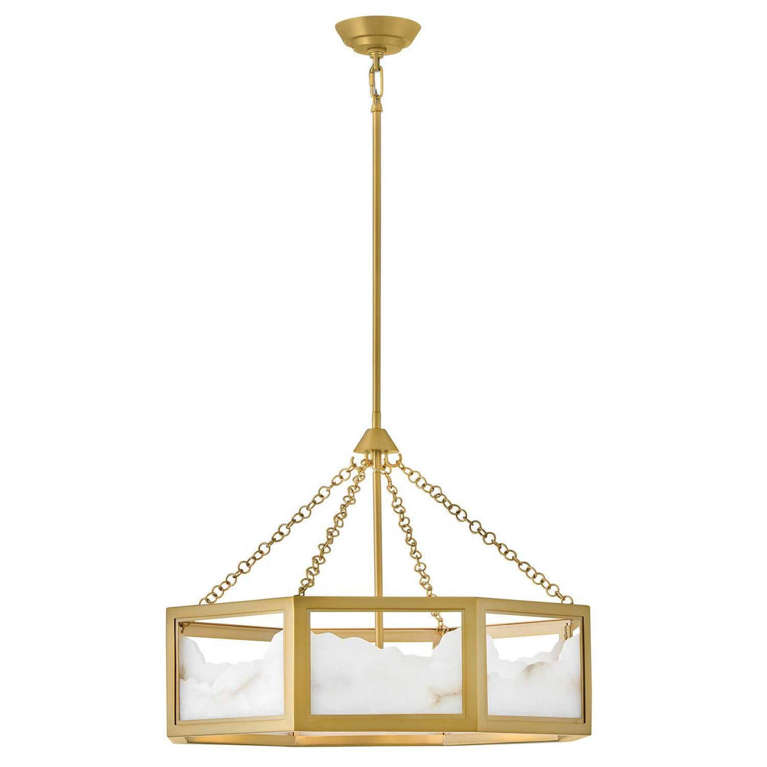 Veleta LED Chandelier in Lacquered Brass Fredrick Ramond Canada