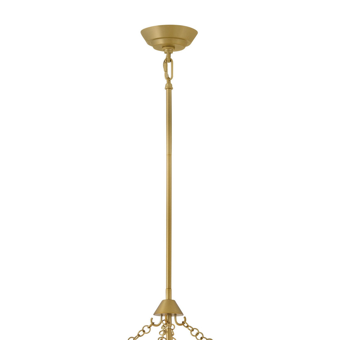 Veleta LED Chandelier in Lacquered Brass Fredrick Ramond Canada
