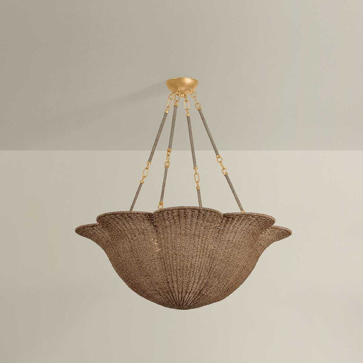 Ardonia Six Light Chandelier in Vintage Gold Leaf Hudson Valley Canada