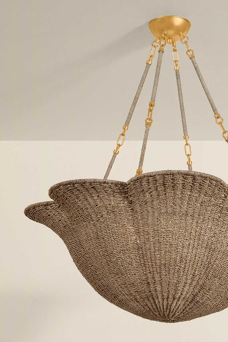 Ardonia Six Light Chandelier in Vintage Gold Leaf Hudson Valley Canada