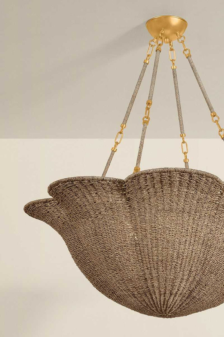 Ardonia Six Light Chandelier in Vintage Gold Leaf Hudson Valley Canada