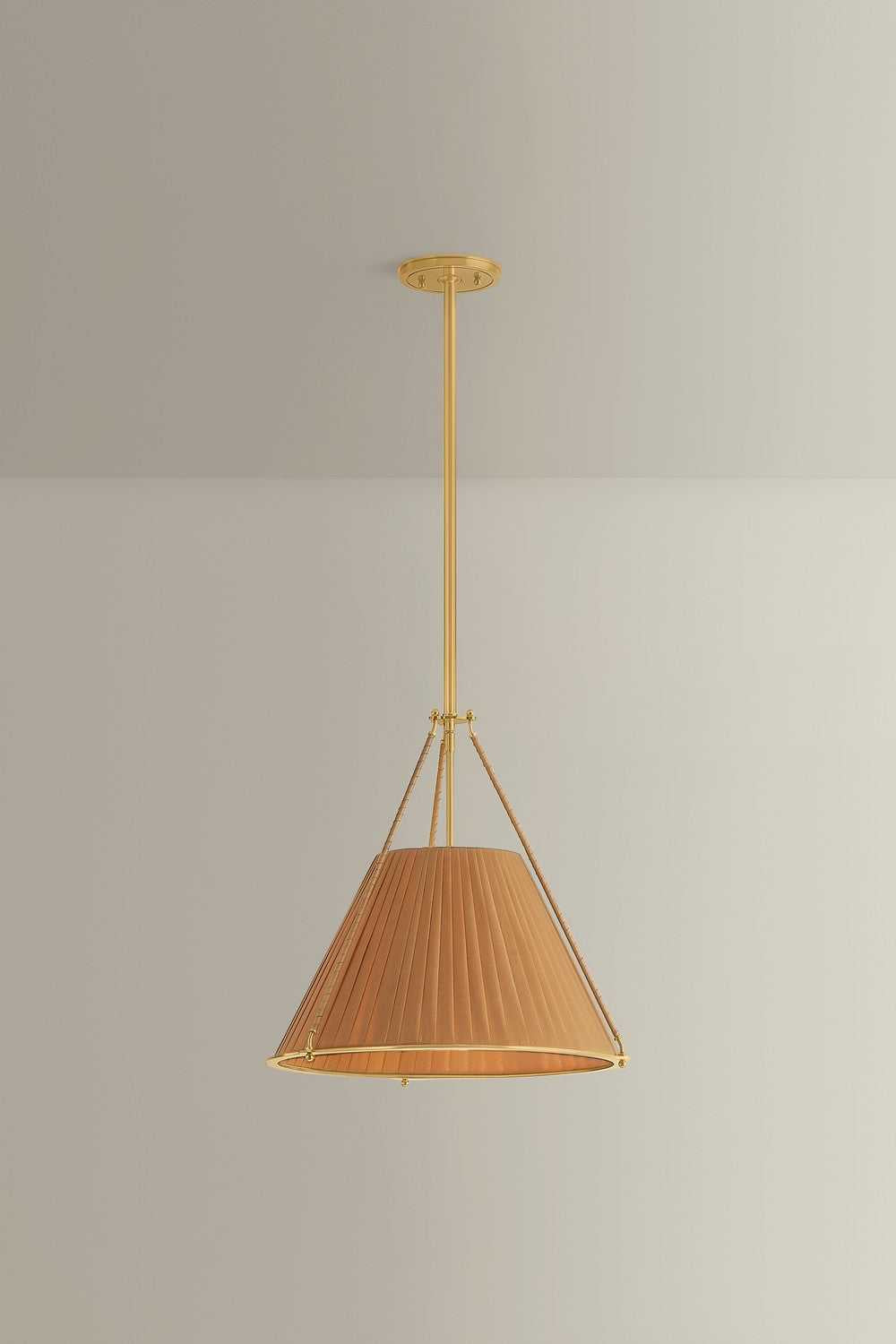Sunside Three Light Pendant in Aged Brass Hudson Valley Canada