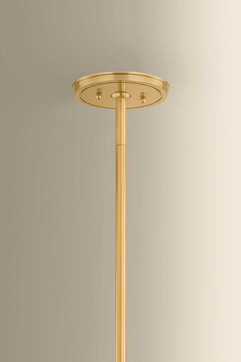 Sunside Four Light Pendant in Aged Brass Hudson Valley Canada