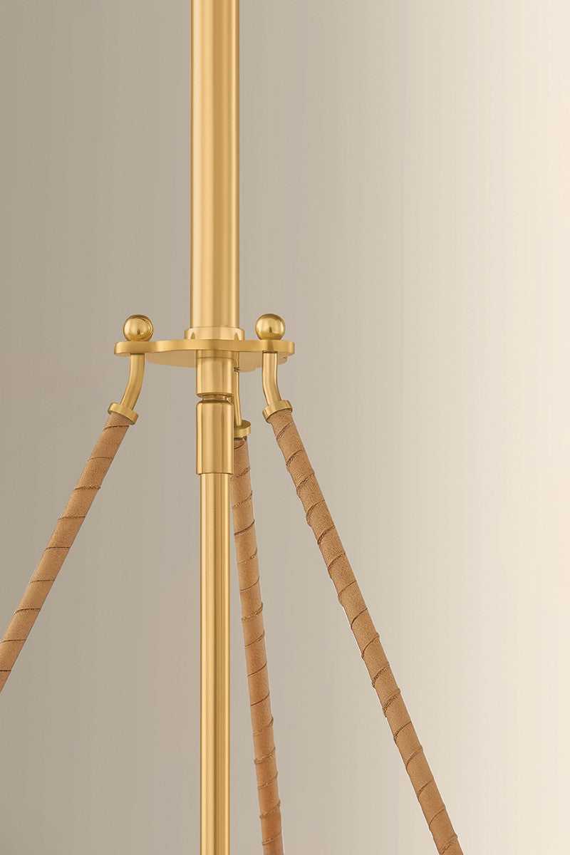 Sunside Four Light Pendant in Aged Brass Hudson Valley Canada