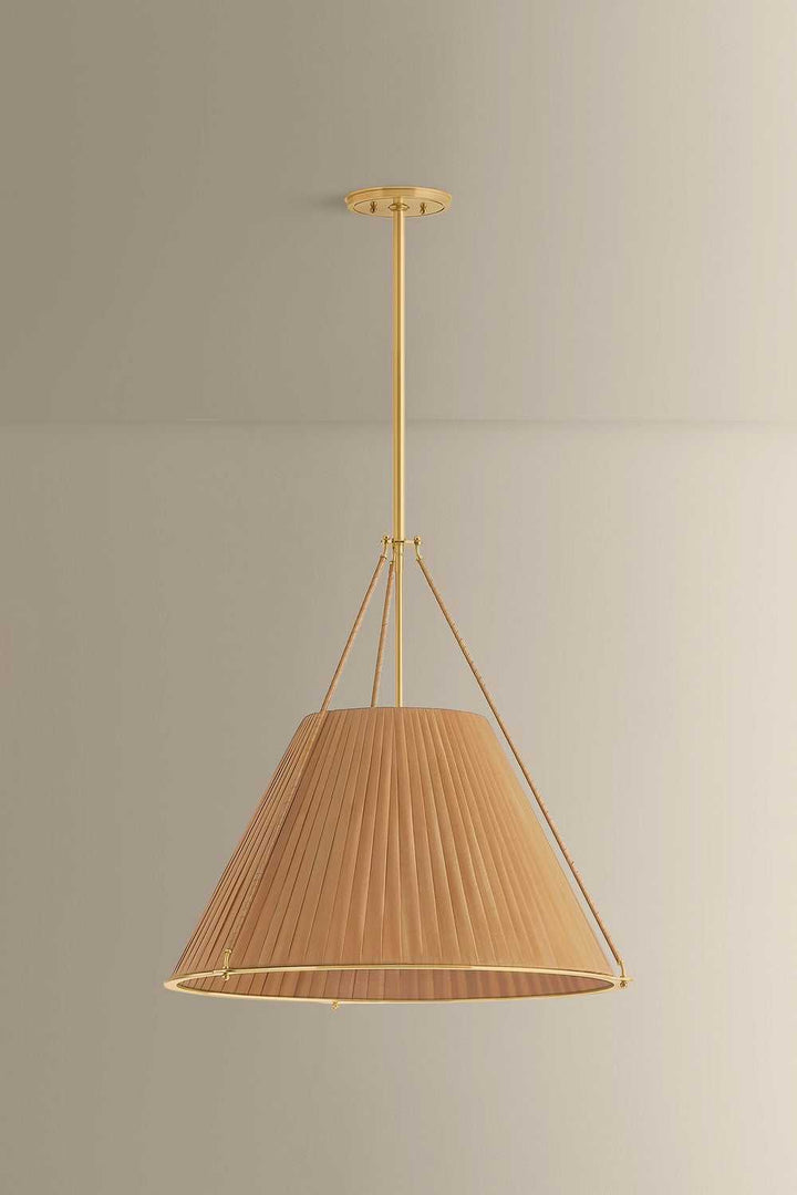 Sunside Four Light Pendant in Aged Brass Hudson Valley Canada