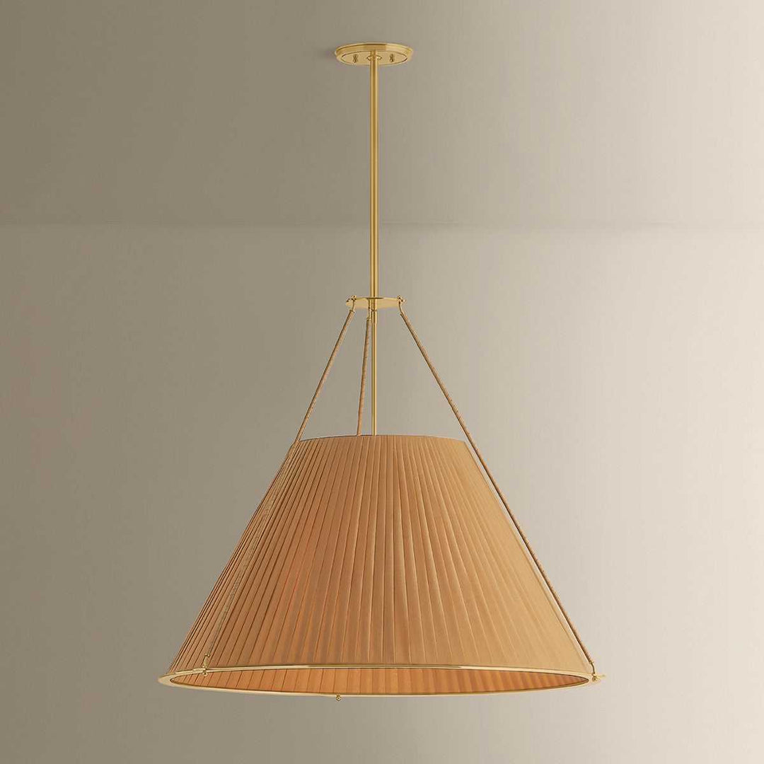 Sunside Five Light Chandelier in Aged Brass Hudson Valley Canada