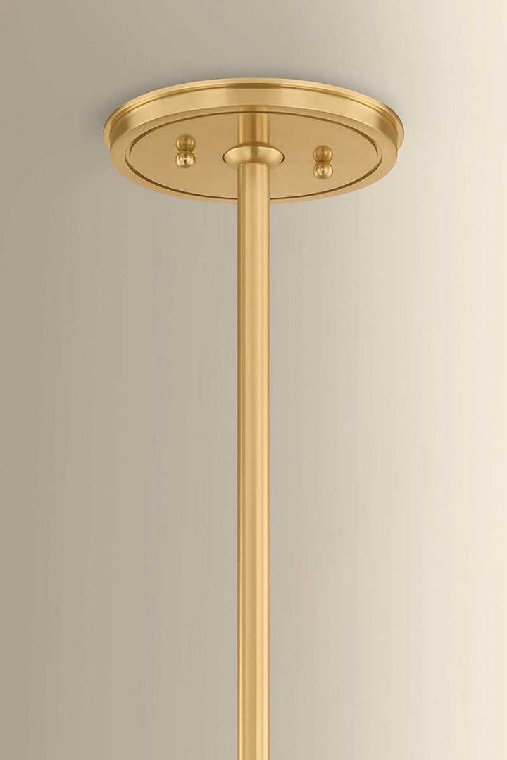 Sunside Five Light Chandelier in Aged Brass Hudson Valley Canada