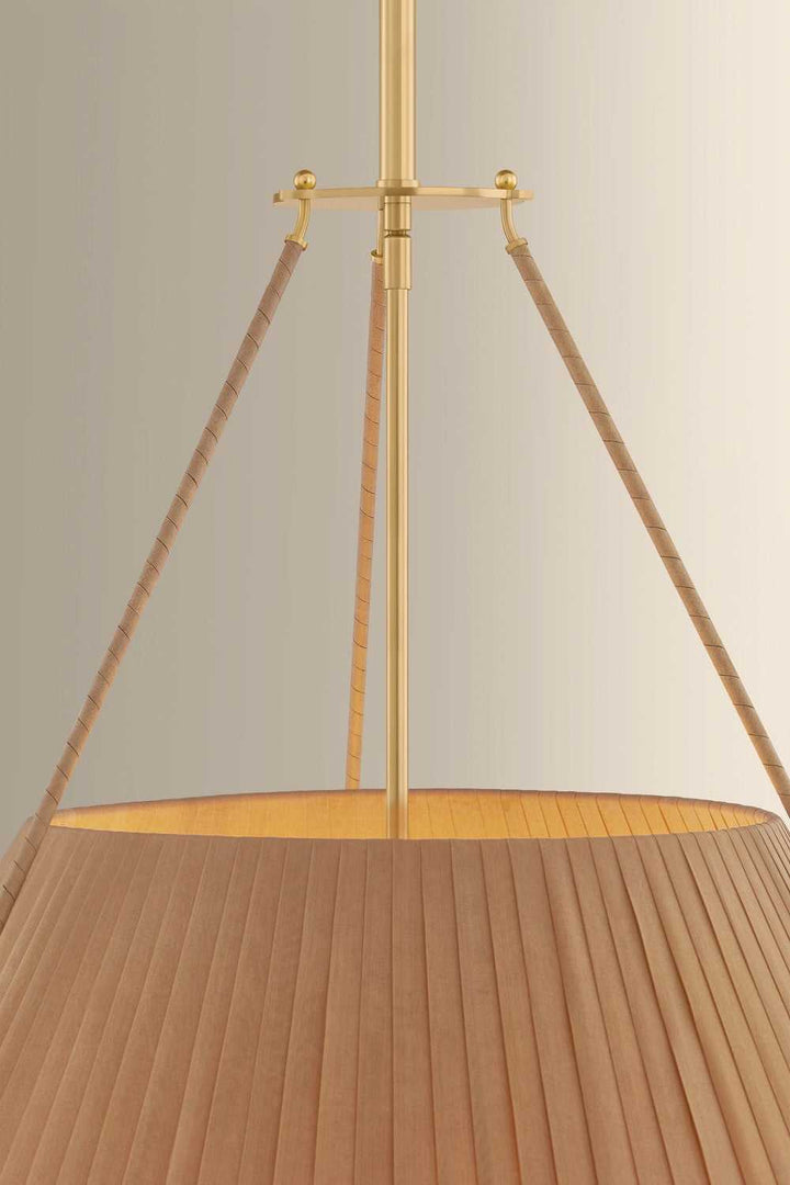 Sunside Five Light Chandelier in Aged Brass Hudson Valley Canada