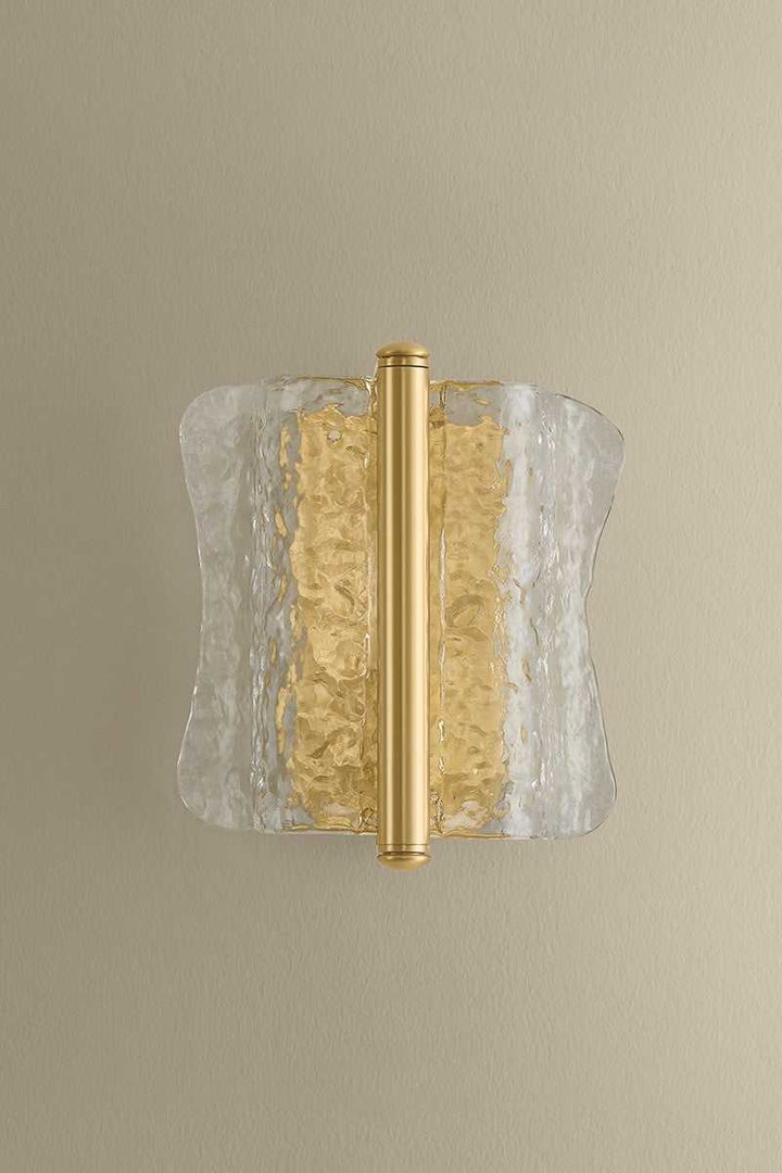 Fosterdale One Light Wall Sconce in Aged Brass Hudson Valley Canada