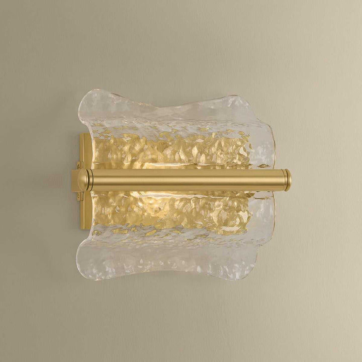 Fosterdale One Light Wall Sconce in Aged Brass Hudson Valley Canada