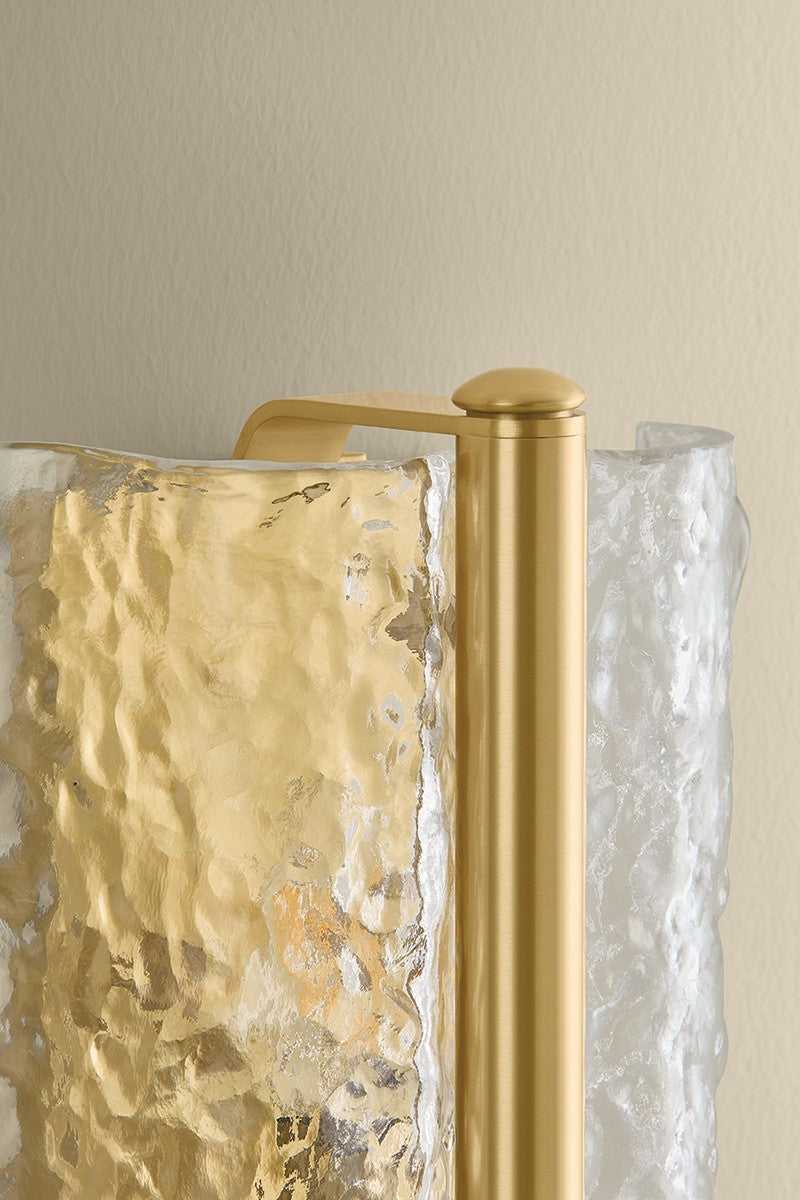 Fosterdale One Light Wall Sconce in Aged Brass Hudson Valley Canada