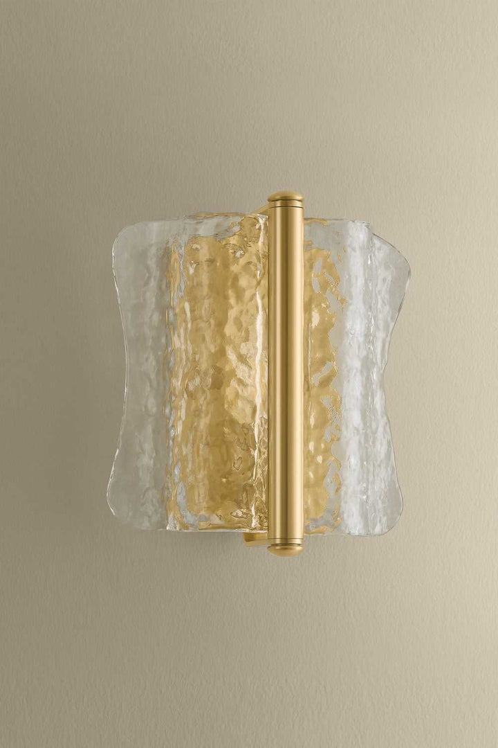 Fosterdale One Light Wall Sconce in Aged Brass Hudson Valley Canada