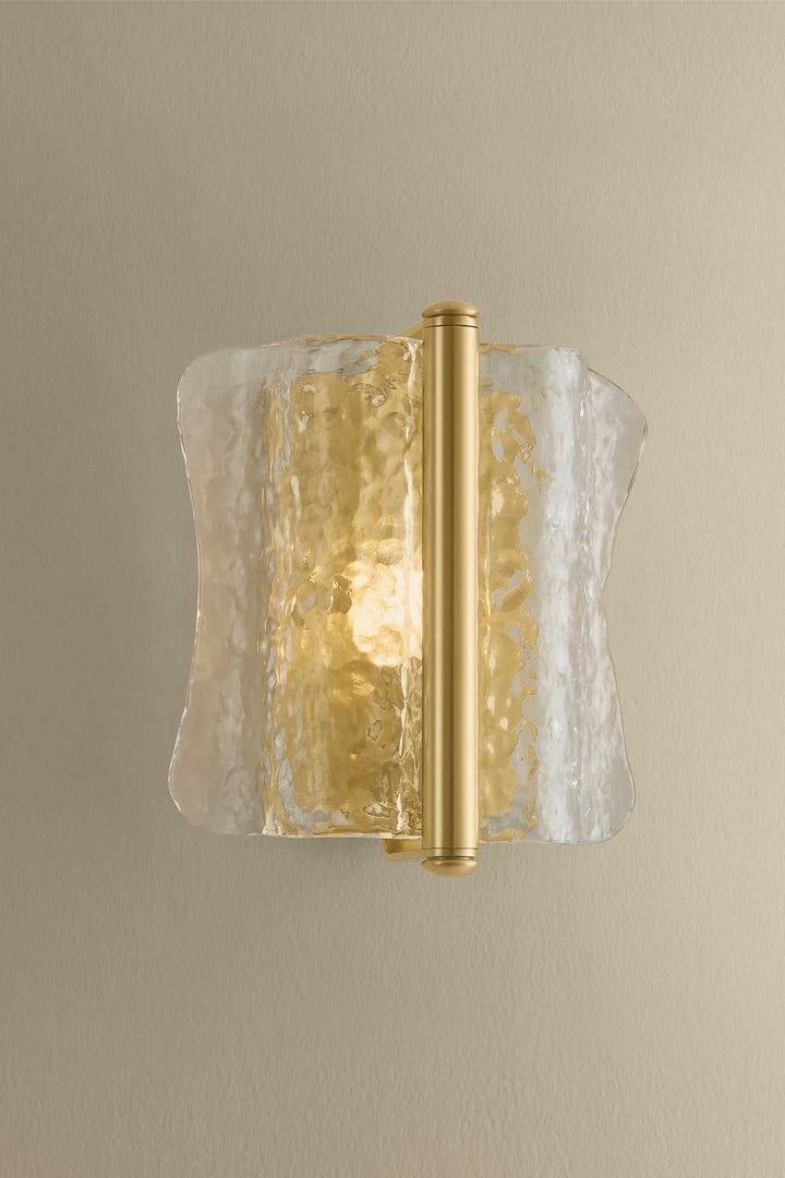 Fosterdale One Light Wall Sconce in Aged Brass Hudson Valley Canada