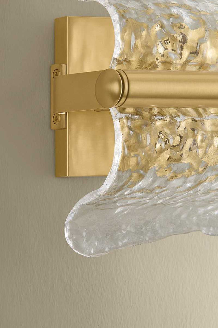 Fosterdale One Light Wall Sconce in Aged Brass Hudson Valley Canada
