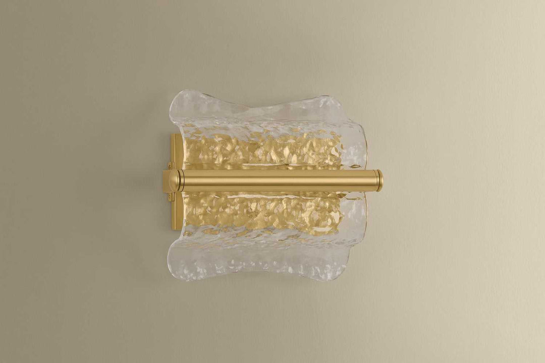 Fosterdale One Light Wall Sconce in Aged Brass Hudson Valley Canada
