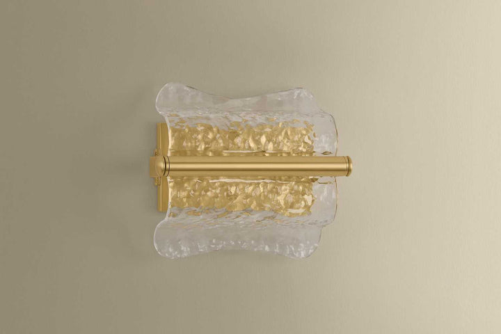 Fosterdale One Light Wall Sconce in Aged Brass Hudson Valley Canada