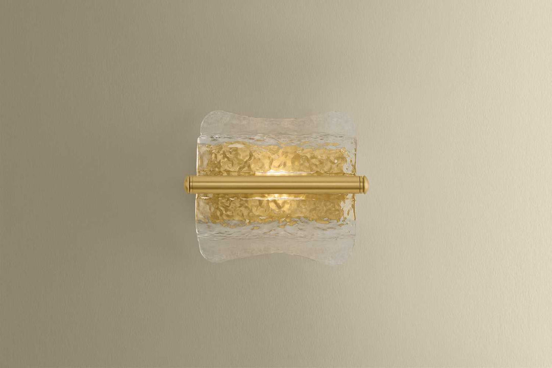 Fosterdale One Light Wall Sconce in Aged Brass Hudson Valley Canada