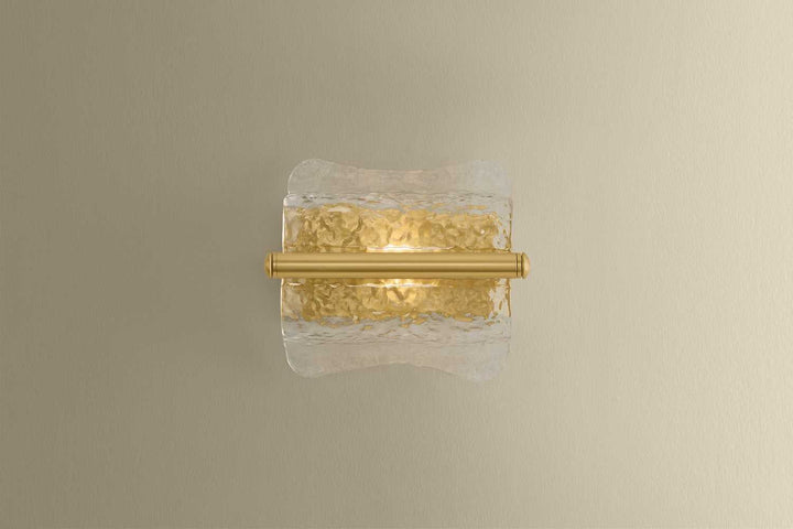 Fosterdale One Light Wall Sconce in Aged Brass Hudson Valley Canada