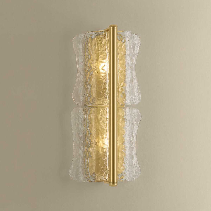 Fosterdale Two Light Wall Sconce in Aged Brass Hudson Valley Canada