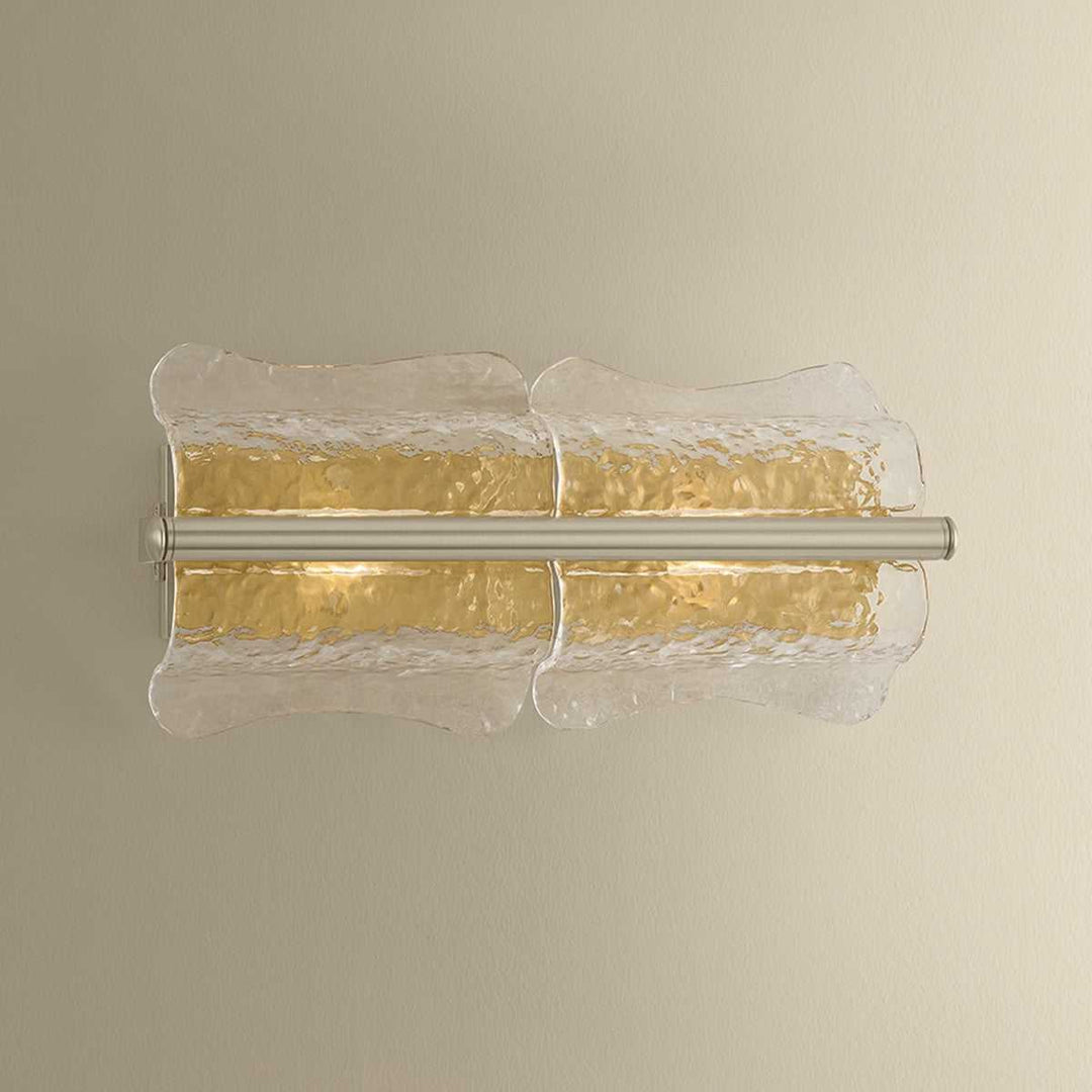 Fosterdale Two Light Wall Sconce in Aged Brass Hudson Valley Canada