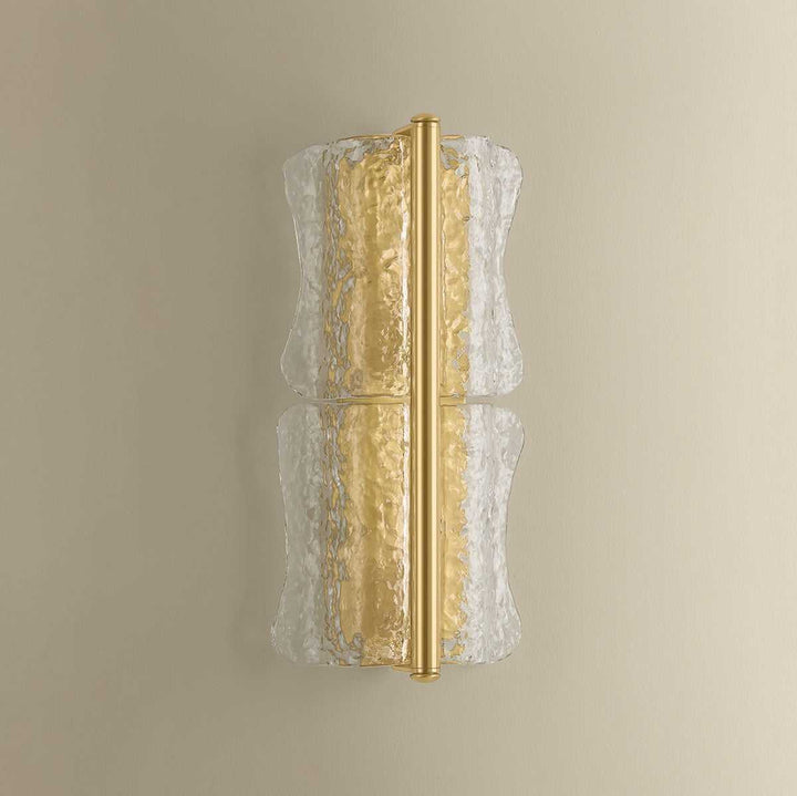 Fosterdale Two Light Wall Sconce in Aged Brass Hudson Valley Canada