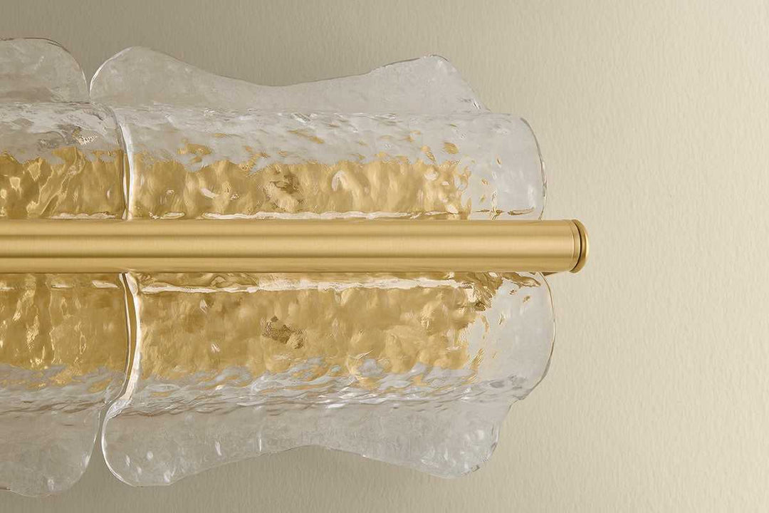 Fosterdale Two Light Wall Sconce in Aged Brass Hudson Valley Canada