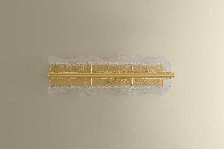 Fosterdale Three Light Wall Sconce in Aged Brass Hudson Valley Canada